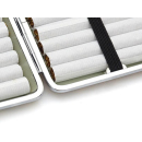 Cigarette Case display 12x "Camouflage" with rubber band, capacity 20 cigarettes