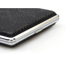 Cigarette Case display 12x "Schlangenhaut" with rubber band, capacity 20 cigarettes