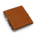 Cigarette Case display 12x "Schlangenhaut" with rubber band, capacity 20 cigarettes