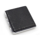 Cigarette Case display 12x "Schlangenhaut" with rubber band, capacity 20 cigarettes
