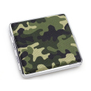 Cigarette Case display 12x "Camouflage" with clasp, capacity 20 cigarettes