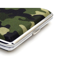 Cigarette Case display 12x "Camouflage" with clasp, capacity 20 cigarettes