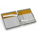 Cigarette Case display 12x "Camouflage" with clasp, capacity 20 cigarettes