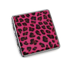 Cigarette Case display 12x "Leopard" with clasp, capacity 20 cigarettes