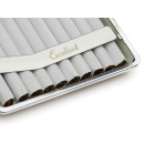 Cigarette Case display 12x "Leopard" with clasp, capacity 20 cigarettes