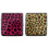 Cigarette Case display 12x "Leopard" with clasp, capacity 20 cigarettes