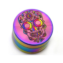Grinder "Rainbow Skulls" 3-tlg., Schwarz, 24 x 39 mm; einzeln