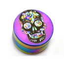 Grinder "Rainbow Skulls" 3-tlg., Schwarz, 24 x 39 mm; einzeln