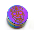 Grinder "Rainbow Skulls" 3-tlg., Schwarz, 24 x 39 mm; einzeln