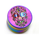 Grinder "Rainbow Skulls" 3-tlg., Schwarz, 24 x 39 mm; einzeln