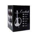 Shisha "Silhouette" Silber, 60 cm, 1 Schlauch