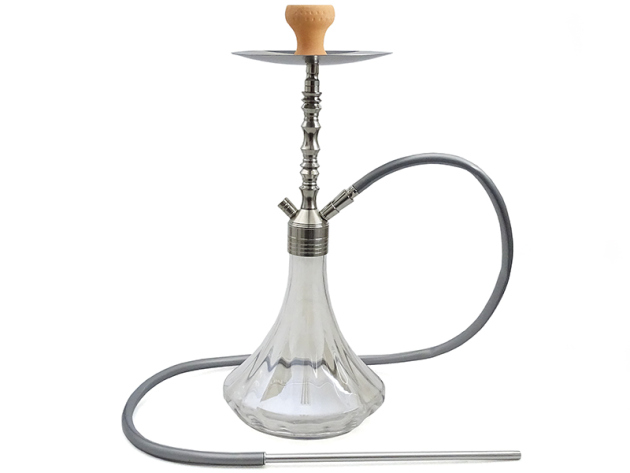 Hookah "Illustria" white, 60 cm, 1 hose