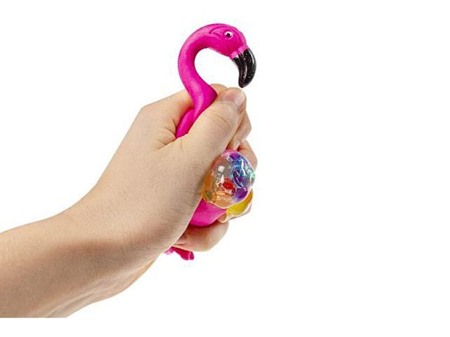 Squeezing Ball Flamingo, 8,5 x 6cm, 12p Display