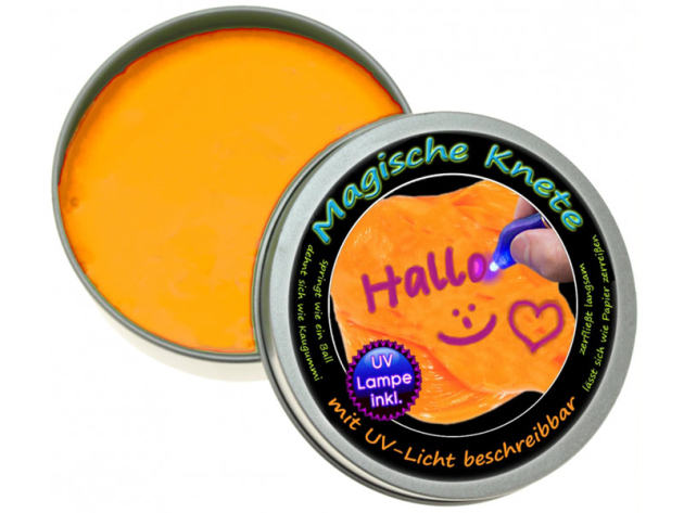Magic Modelling Clay "UV-Licht" Ø 8 cm, Orange