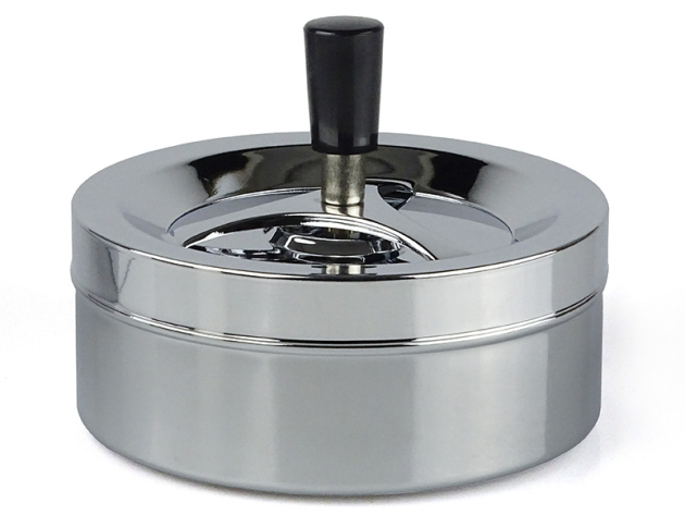 Rotary Ashtray "Merkur" Metall, Ø 14 cm