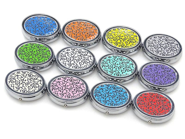 Taschenascher "Crystal Pattern" Ø 5 cm, 12er Display