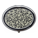 Taschenascher "Crystal Pattern" Ø 5 cm, 12er Display