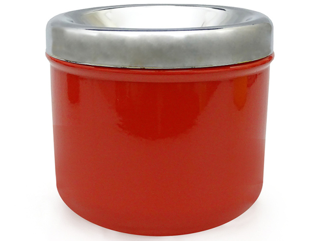 Ashtray Metal Red Ø 9,5cm