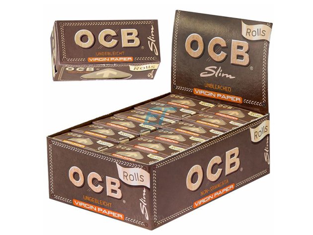 OCB Rolls Virgin Slim - 24 Rolls je 4 Meter