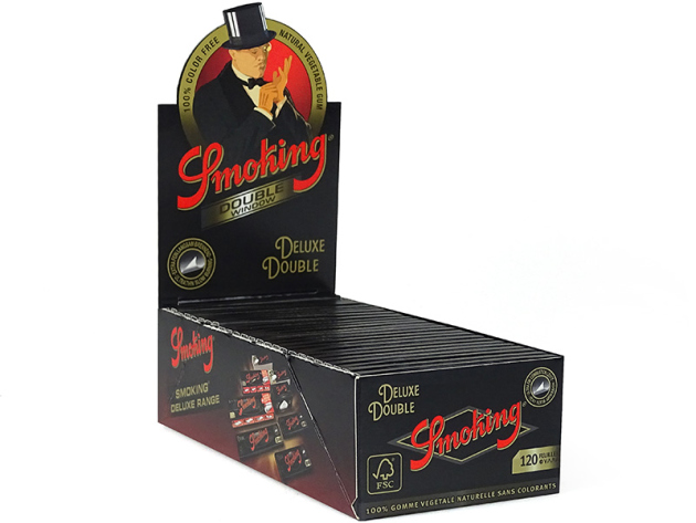 Smoking Regular Deluxe Double Window 25 booklets each 120 leaves
