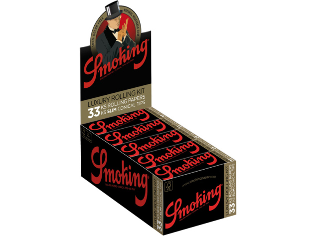 Smoking Deluxe Luxury Rolling Kit 25 booklets each 33 leaves