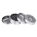Grinder "Bulldog" 4-tlg. Silber,  &Oslash;...