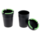 Autoaschenbecher "Schwarz mit Leuchtstreifen"...