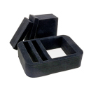 Tasche für Sammelkarten, Sticker, Spiele & mehr, 25 x 18  x 10 cm;, harte Schale mit Schaumstoff; schwarz