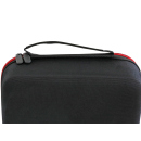 Tasche für Sammelkarten, Sticker, Spiele & mehr, 25 x 18  x 10 cm;, harte Schale mit Schaumstoff; schwarz