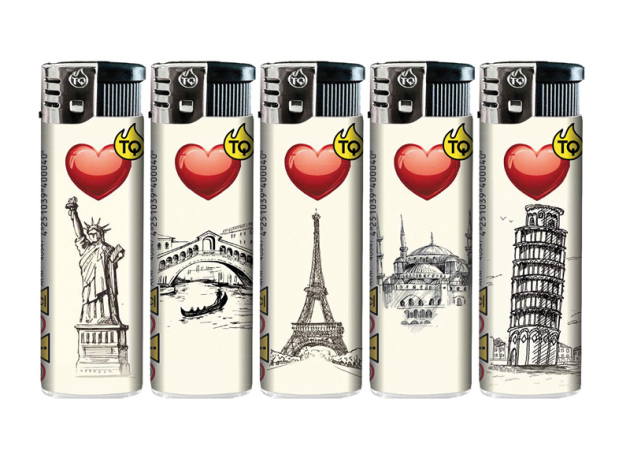 Electric Lighters "Wahrzeichen"  50p Display