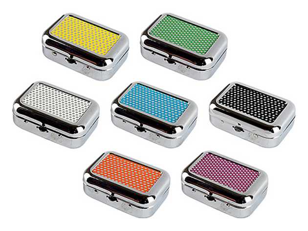 Taschenascher "Square" bunt, 9er Display