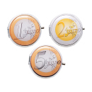 Taschenascher "Euro" &Oslash; 4,8cm, 12er Display