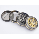 Grinder "Bling-Bling Leaf" 4-tlg. Ø 50mm