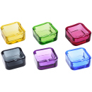 Aschenbecher "Smoke" Glas 7,2x7,2x3,5cm, 12er...