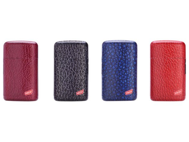 Storm Lighters "Leather Look" blue jet-flame, 20p display