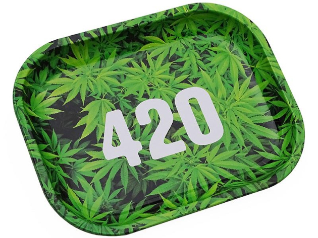 Metal swivel base "green 420" small, 14x18 cm