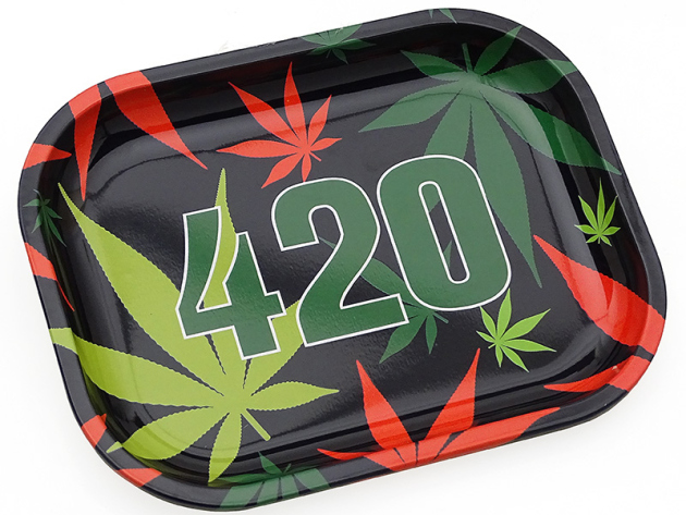 Metall Drehunterlage "black 420" small, 18 x 14 x1,5 cm