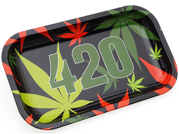 Metal swivel base "black 420" small, 27x16x2 cm