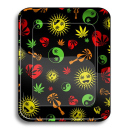 Rolling Tray "Weed Shapes", 34 x 28 cm