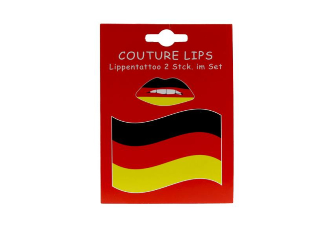 Lippentattoo Deutschland, 2er Set