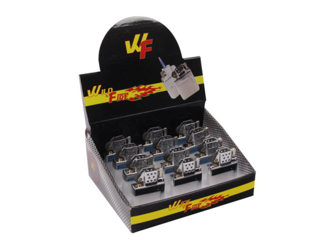 Gas-Einsatz für Benzinfeuerzeuge, mit Laserflamme  Z-16,12er Display