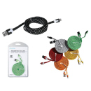 Ladekabel USB auf Micro-USB mit Textilummantelung, ca....