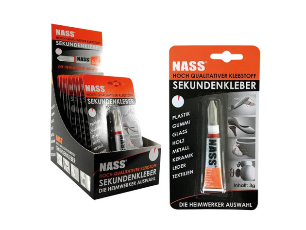 Sekundenkleber, 3 g, 24er Display