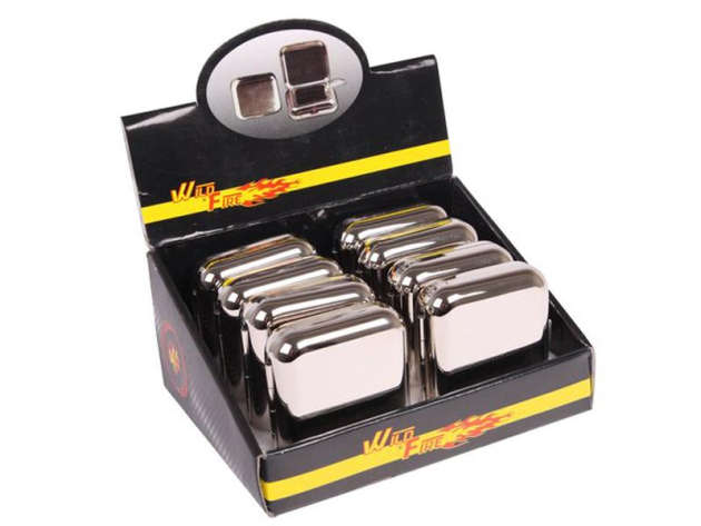 Taschenascher "Chrom", Quadratisch, 8er Display