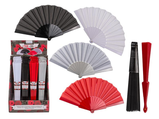 Fächer Unifarben 23X40cm