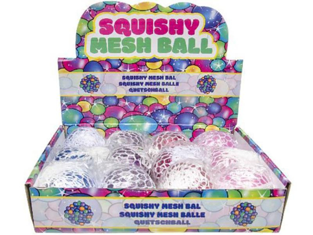 Quetschball "Glitter", 12er Display