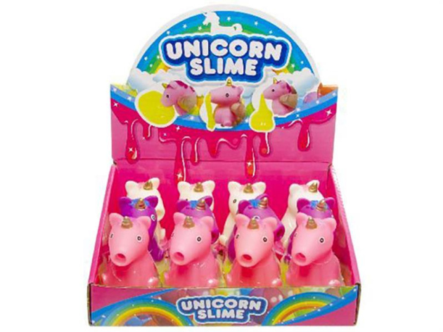 Unicorn Schleim mit Schleimsauger, 12er Display