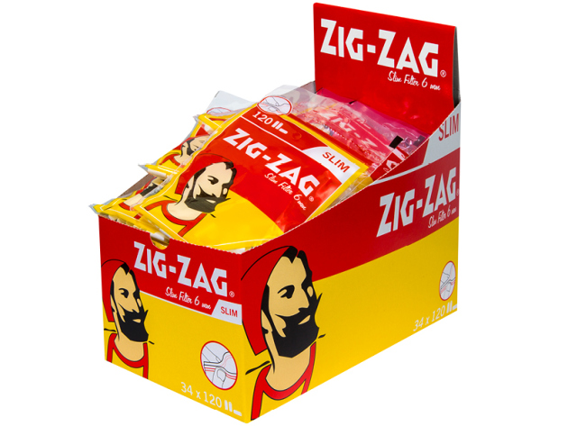Zig-Zag Slim Filter 34 bags each 120 filters