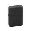 Benzinfeuerzeug Matt schwarz crackle