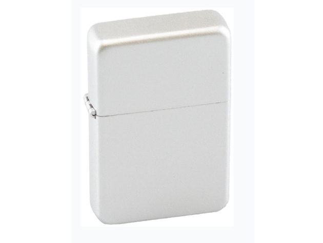 Benzinfeuerzeug Silber matt